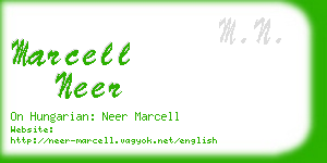 marcell neer business card